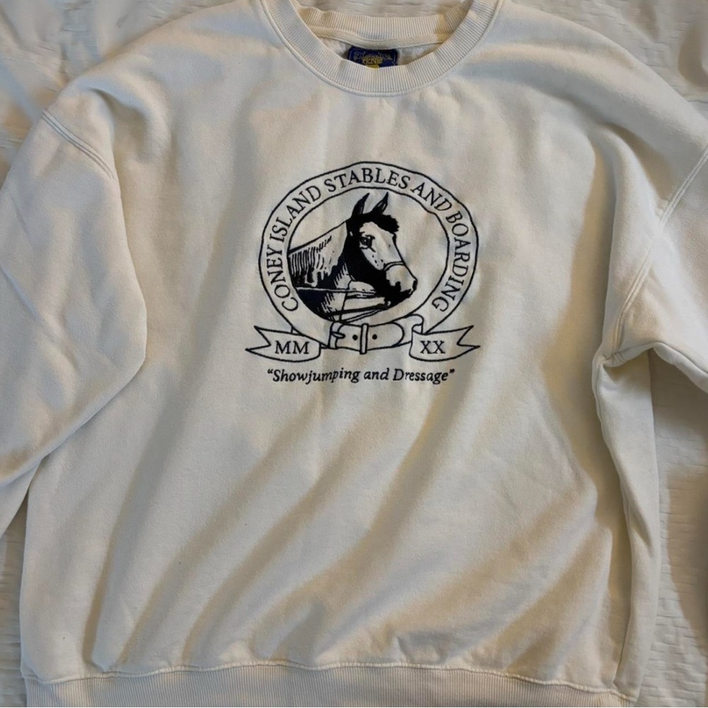 PacSun Cream Crew Neck Sweater